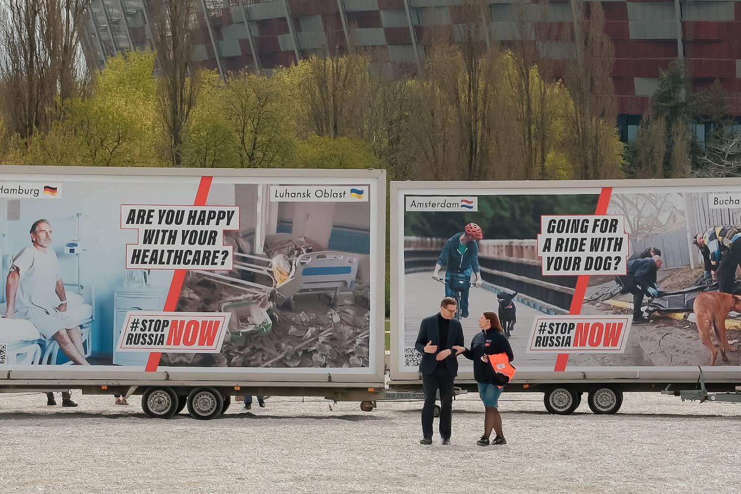 Állítsuk meg Oroszországot most! címmel indít európai plakátkampányt Lengyelország