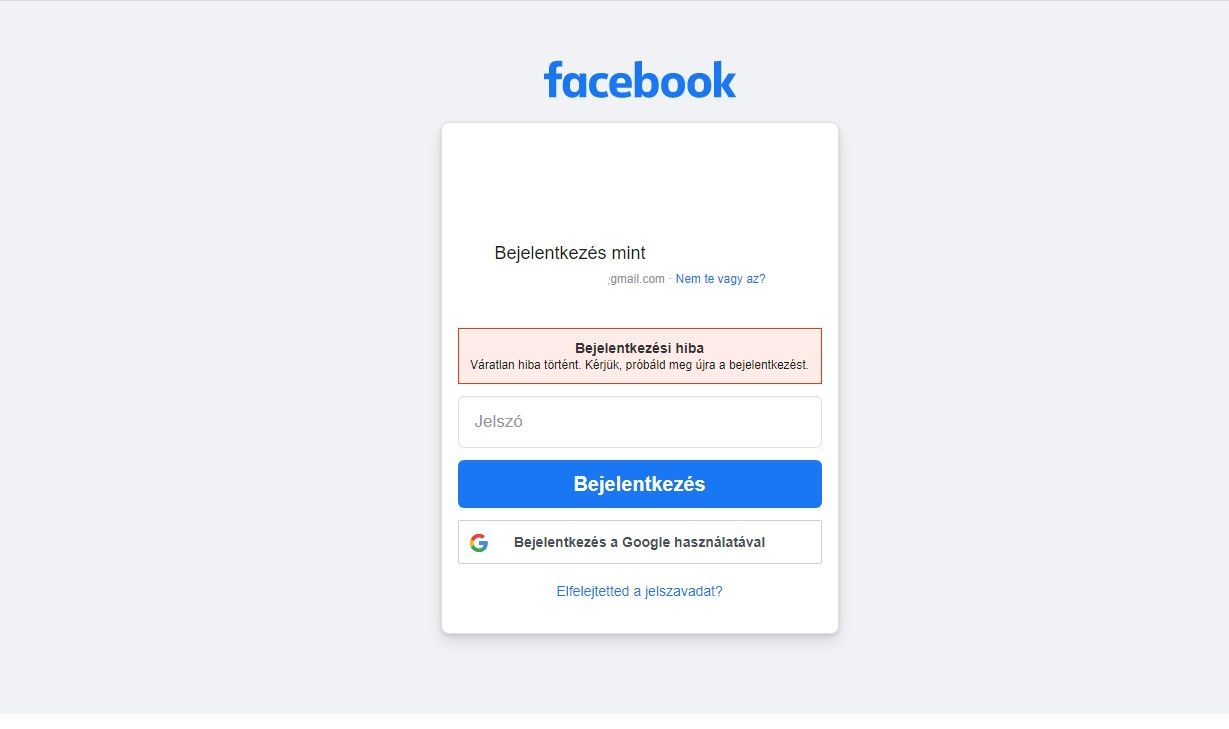 Akadozik a Facebook: a felhasználók egy része nem tud bejelentkezni