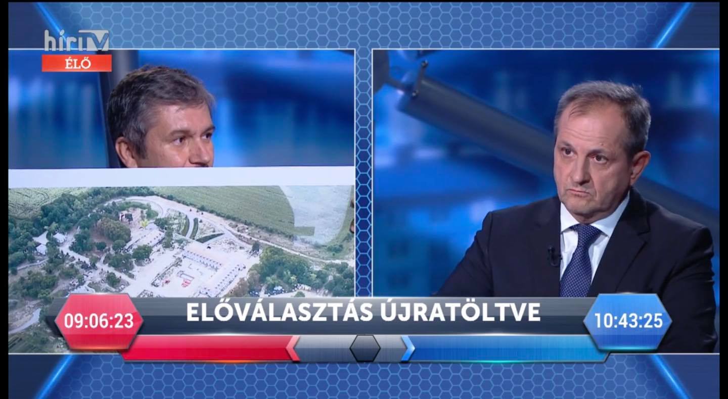 Hadházy a hatvanpusztai Orbán-birtok képével lepte meg a Hír TV nézőit
