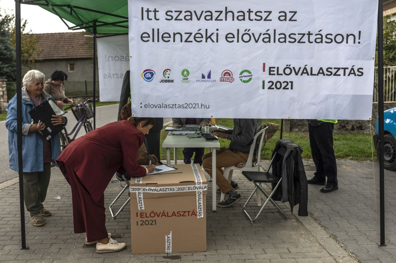 Előválasztás Dédestapolcsányon, Borsod megyében 2021. szeptember 21-én (Fotó: Végh László/Magyar Hang)