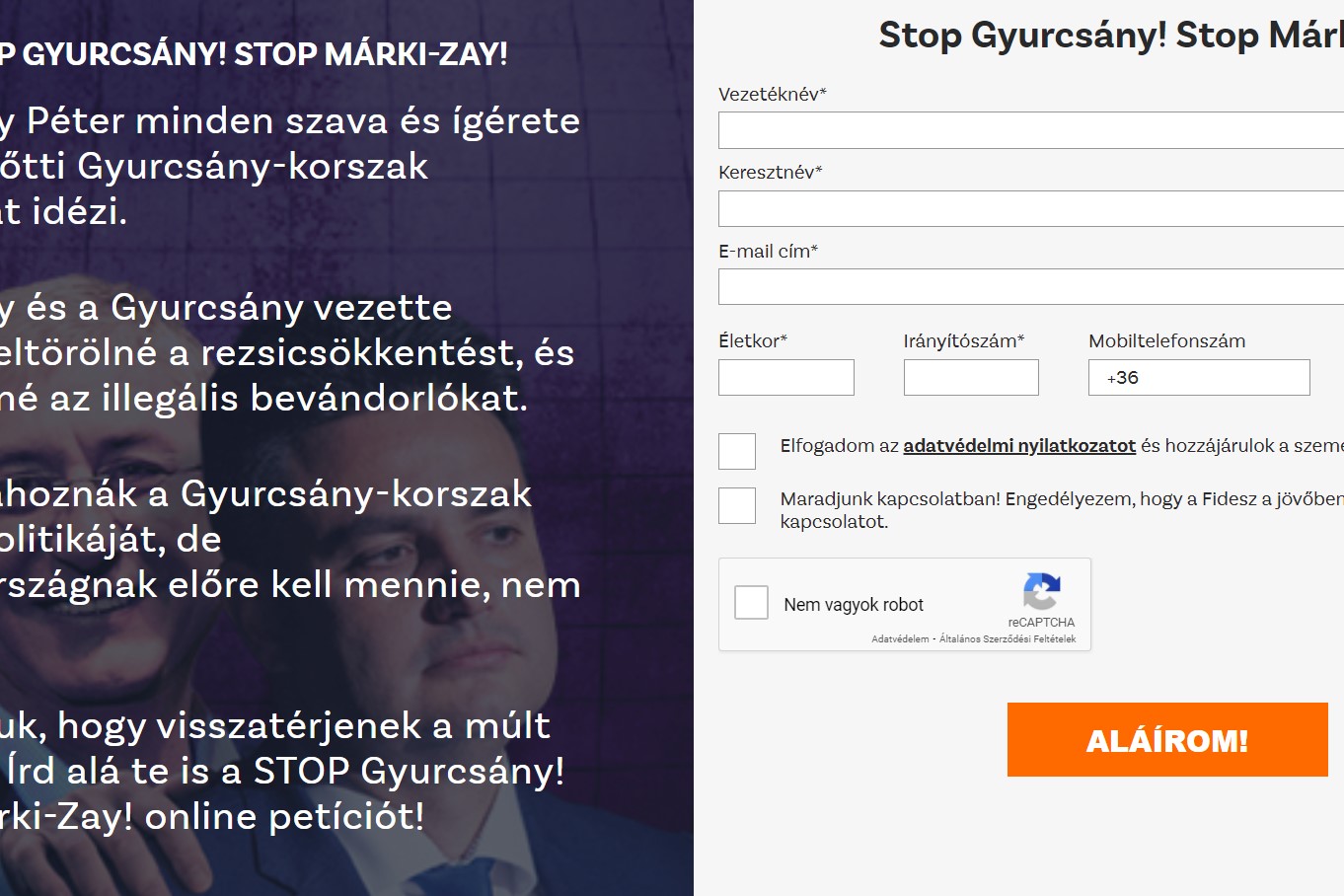 Bemutatták, mennyire könnyű meghekkelni a Fidesz Stop Gyurcsány! petícióját