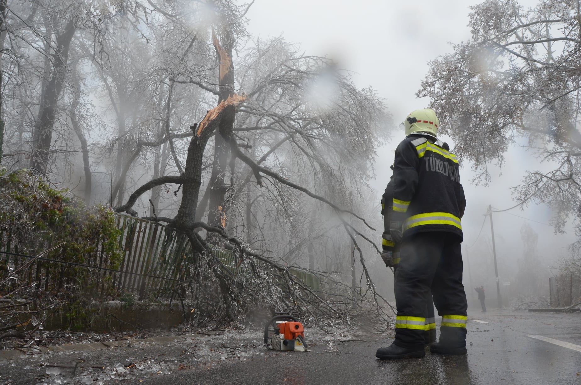 Sok helyen kellett a tűzoltóknak segíteni a viharos szél miatt