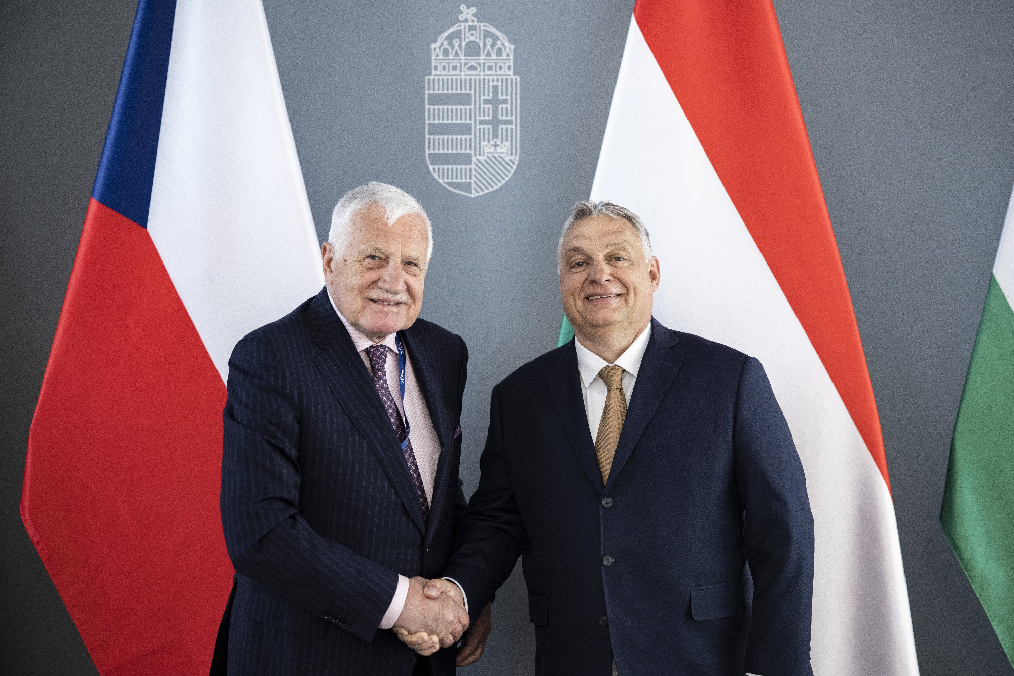 Václav Klaus korábbi cseh köztársasági elnökkel találkozott Orbán Viktor