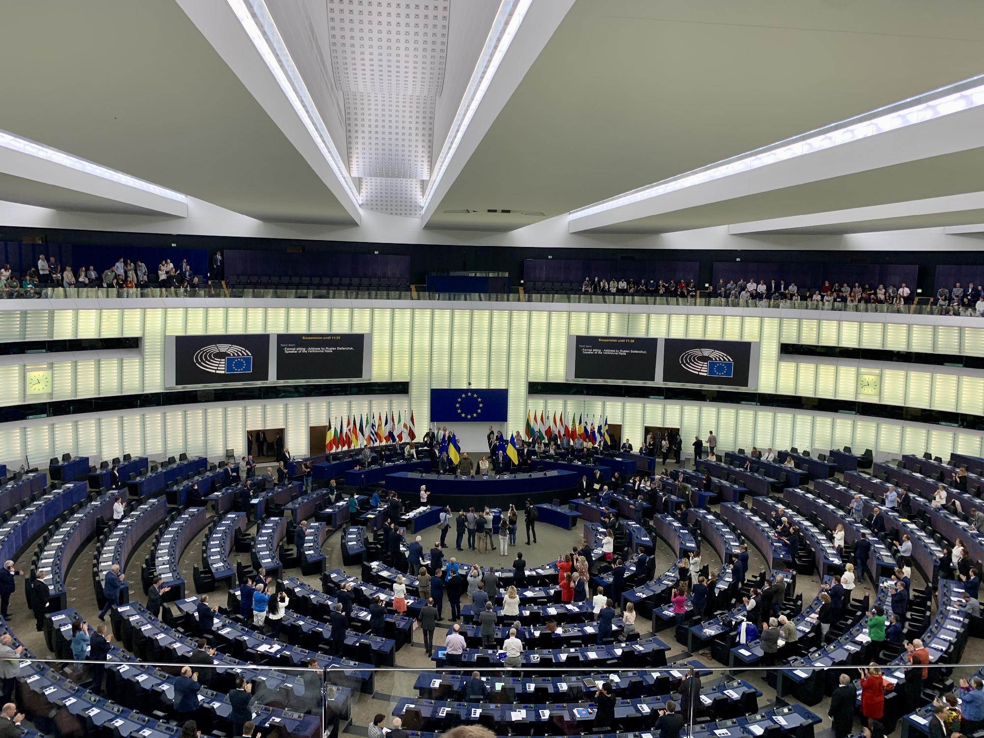 Az Európai Parlamentben beszélt az ukrán parlament elnöke 