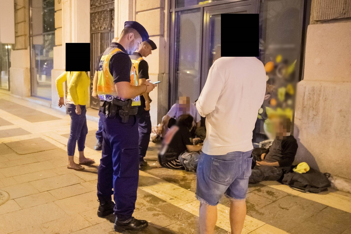 Kábítószerek, lopás, prostitúció: nagyszabású razziát tartott Budapest belvárosában a rendőrség