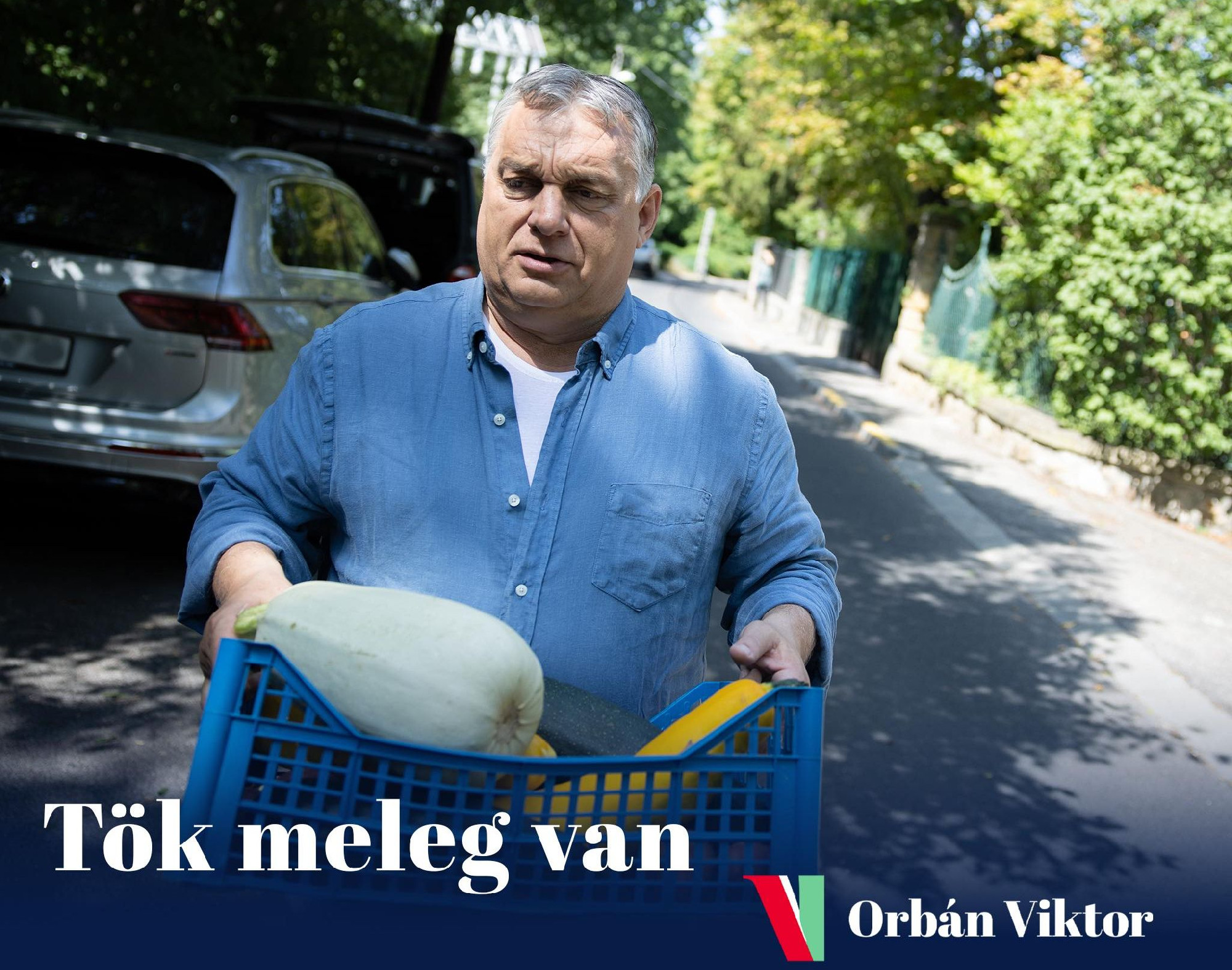 Orbán Viktor: Tök meleg van