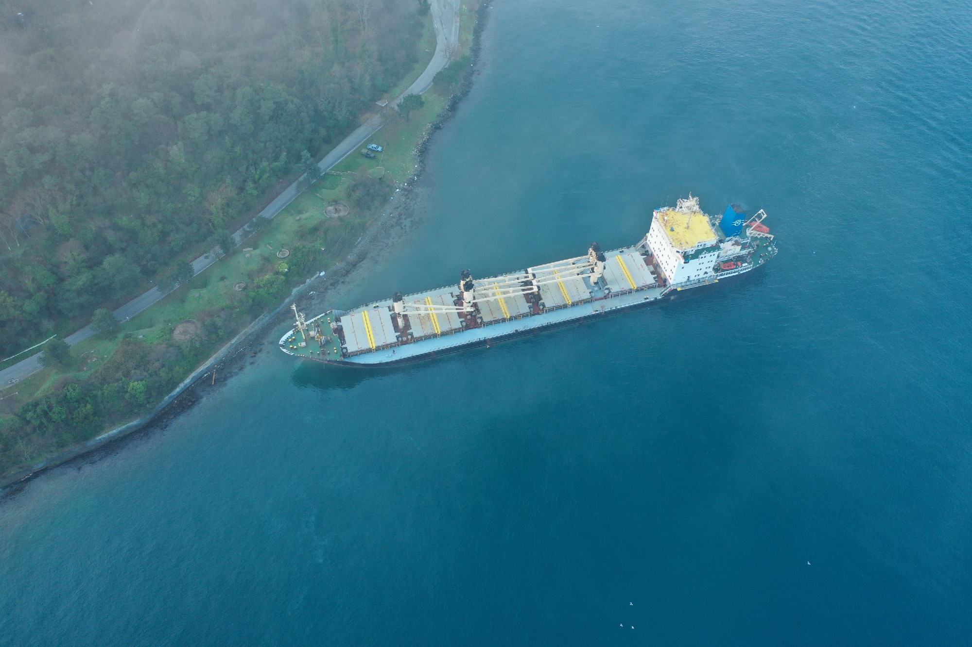 Ukrán teherhajó szorult be a Boszporuszon