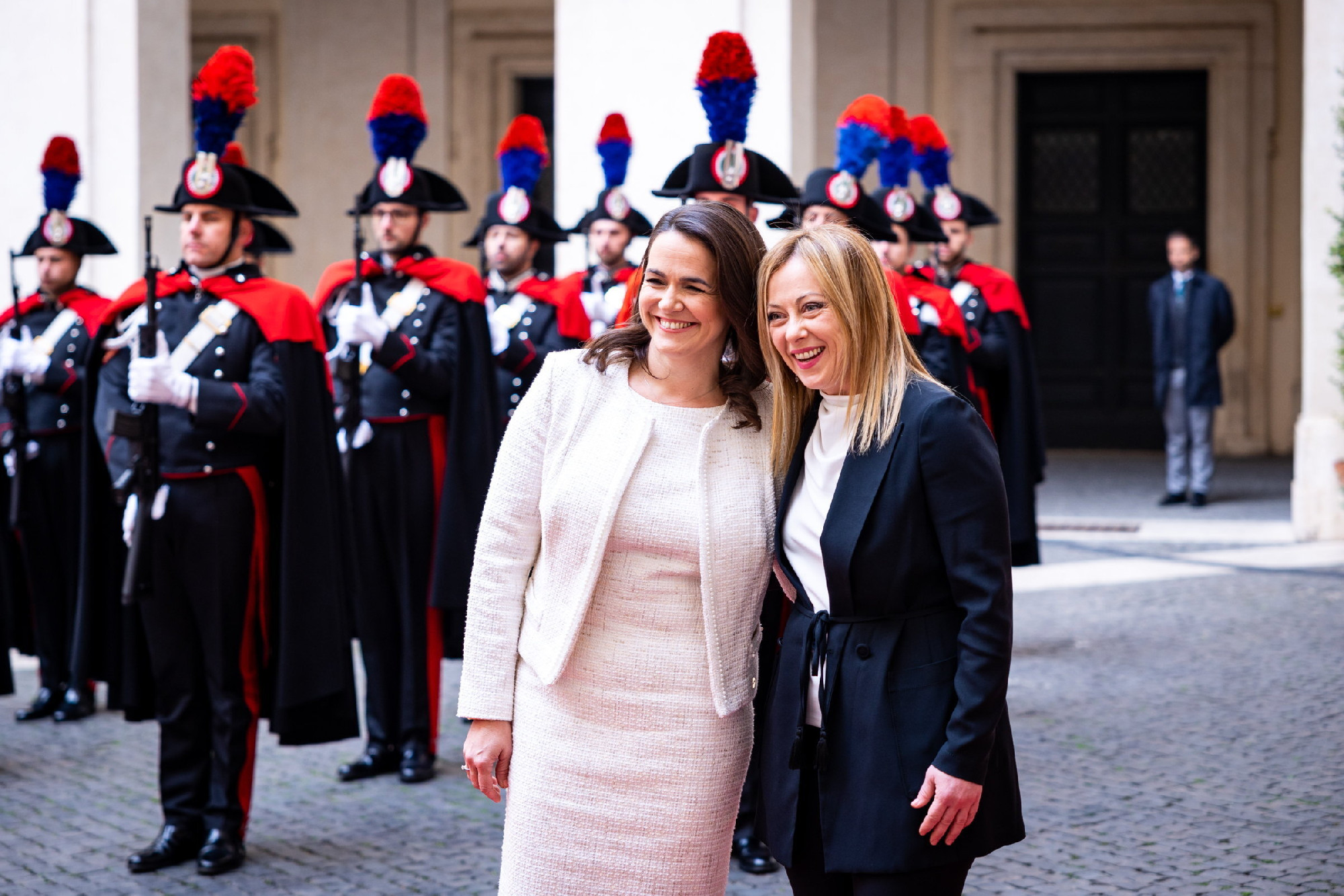 Novák Katalin Giorgia Meloni olasz kormányfővel találkozott Rómában