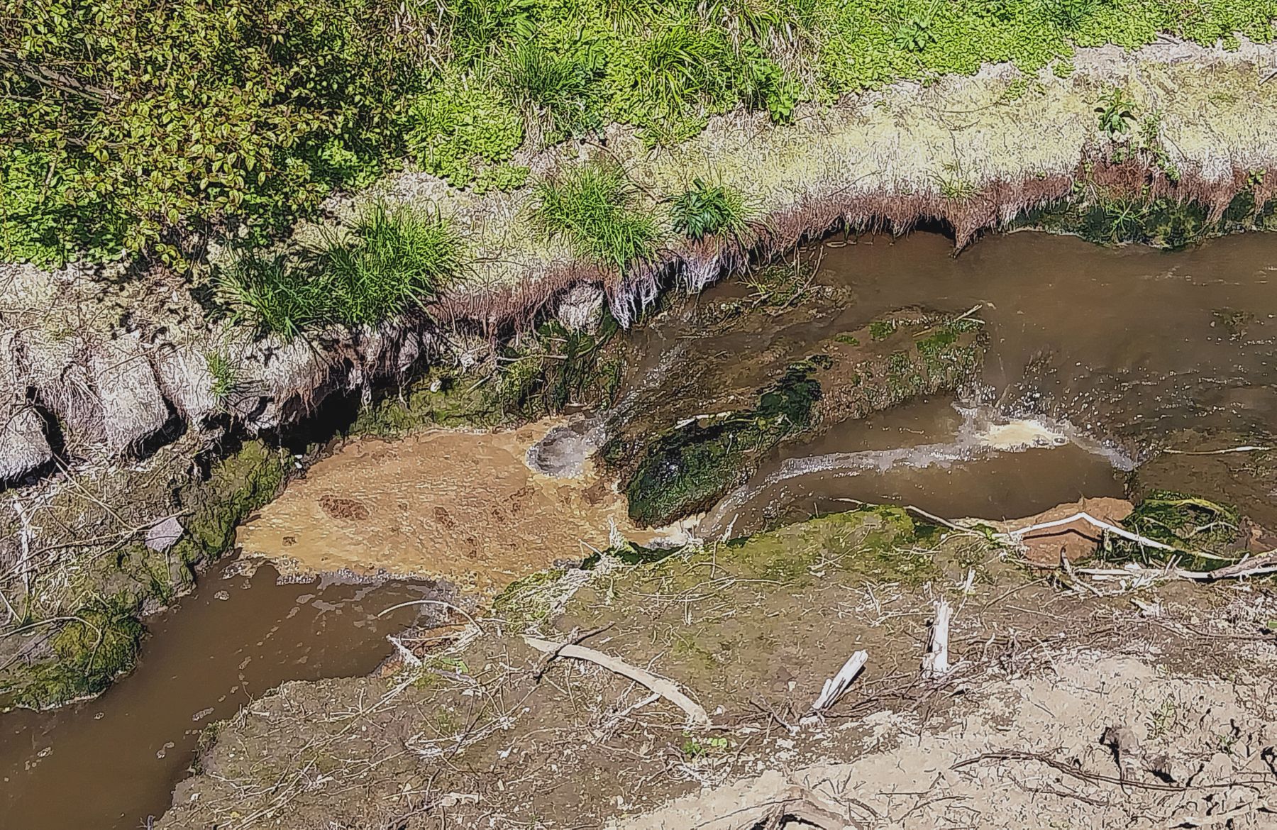 „A helyzet tragikus, a patakban az élővilág kipusztult” – ami befolyik, az kifolyik a pátyi szennyvíztelepről