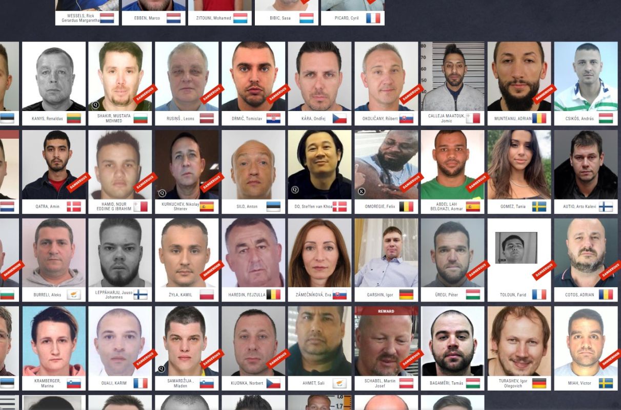 Három magyar került fel az Europol legkeresettebb bűnözőinek listájára