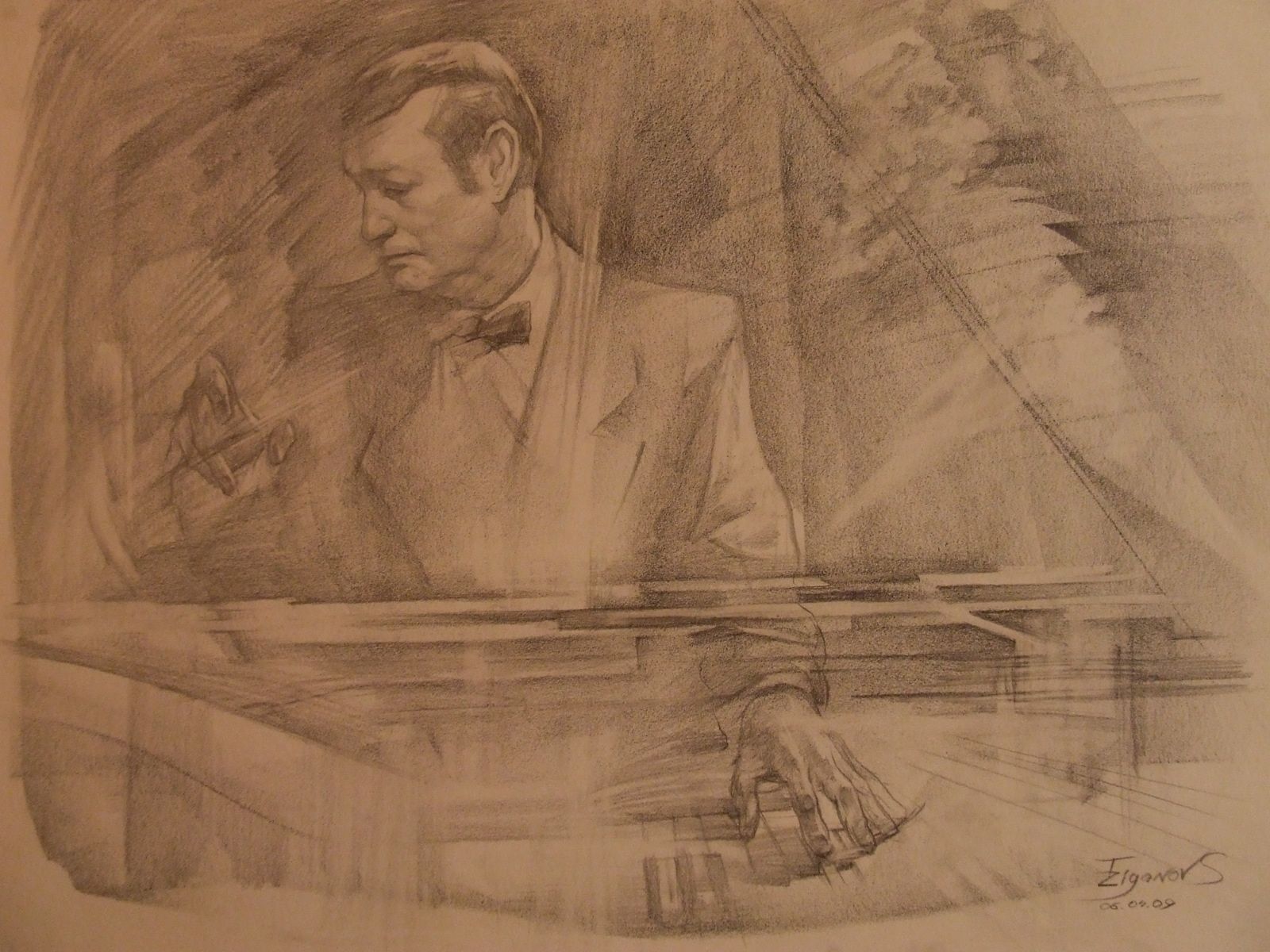 Recski cellájában krétával rajzolt zongorabillentyűket Cziffra György