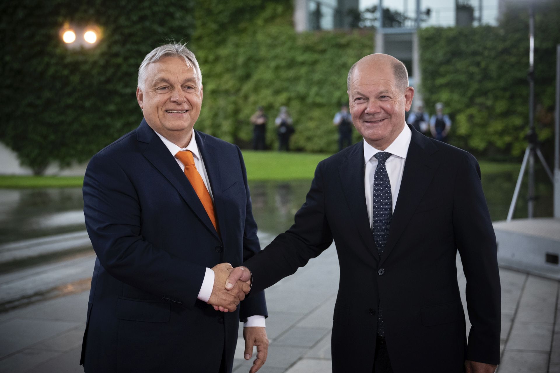 Orbán Viktor találkozott Olaf Scholzcal, közös sajtótájékoztatót nem tartottak