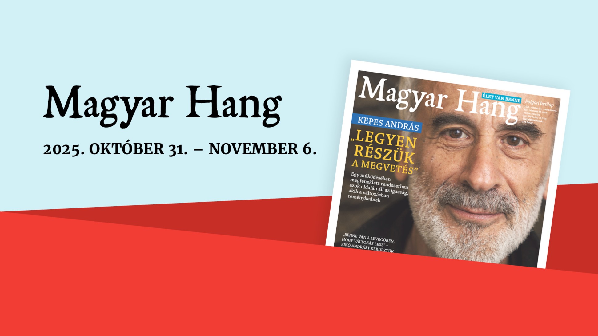 „Legyen részük a megvetés” – Magyar Hang-ajánló