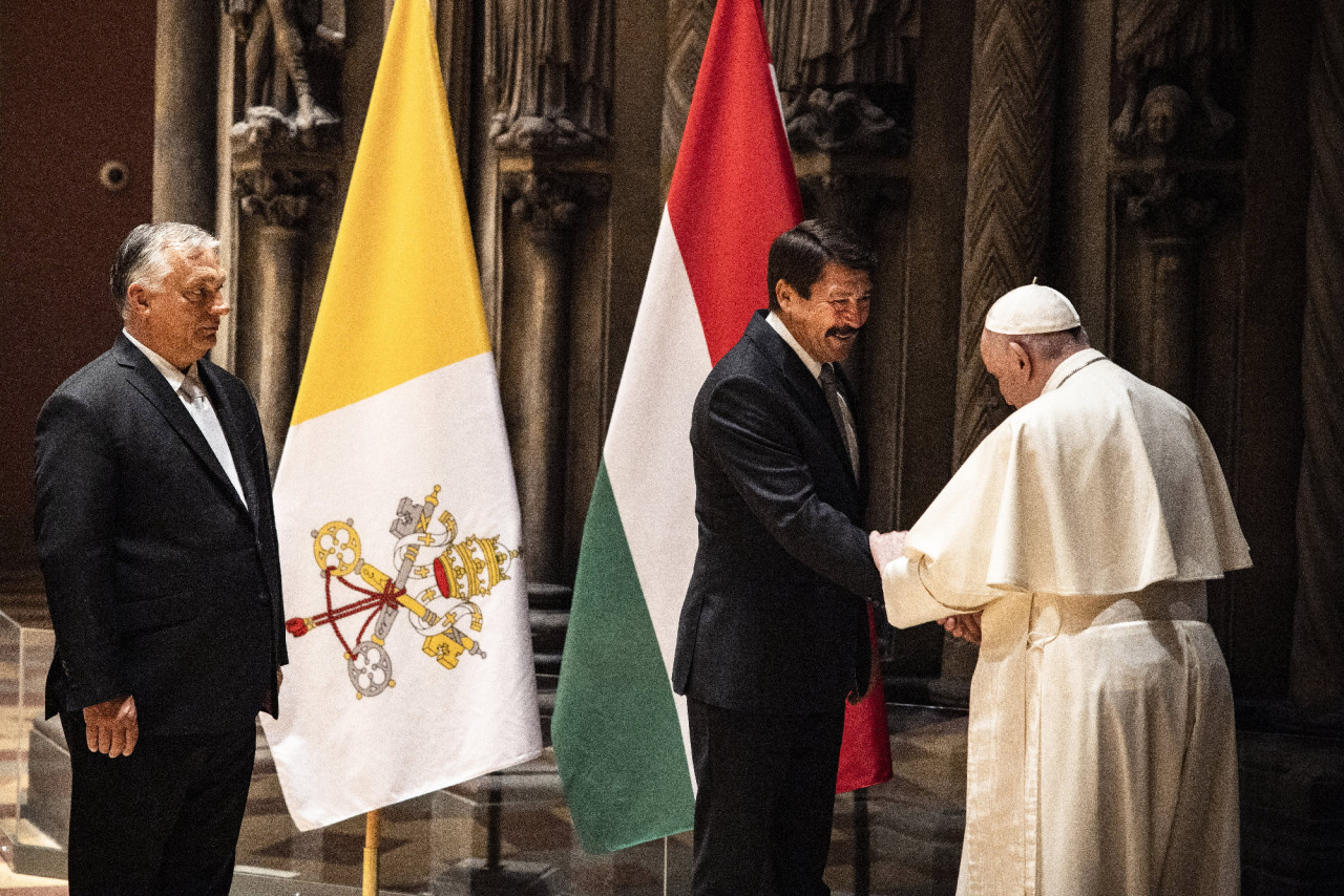 Orbán Viktor találkozója Ferenc pápával