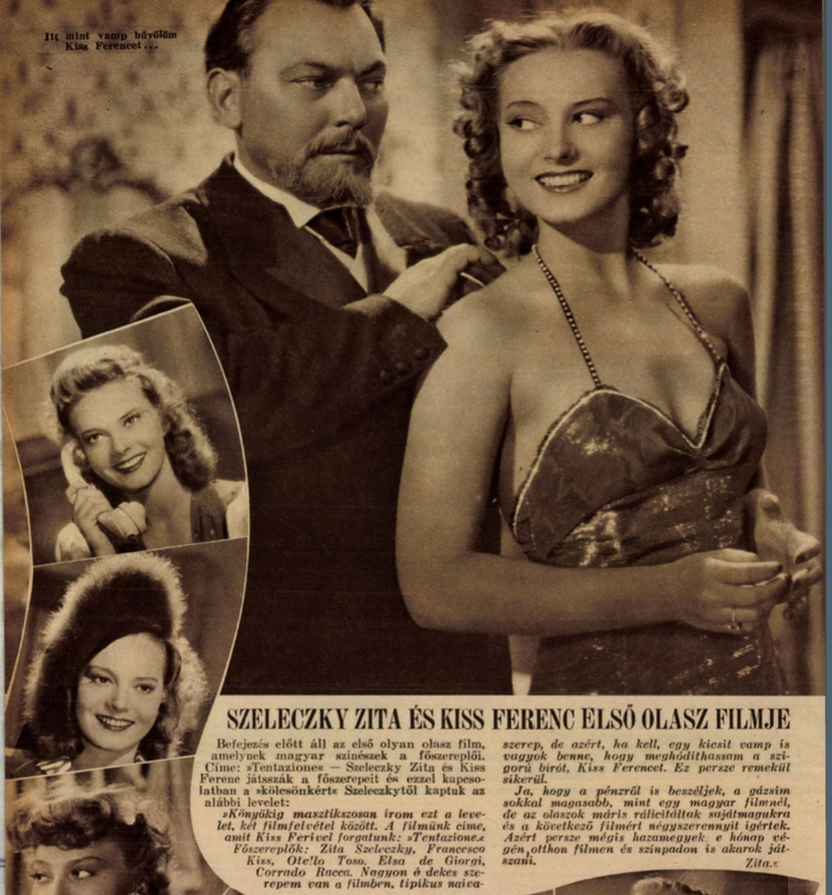 A Film, Színház, Irodalom cikke 1941. október 24-én (Forrás: Arcanum)