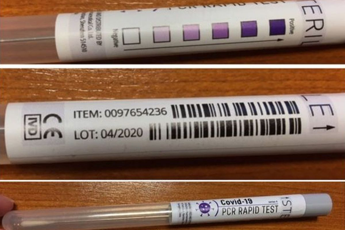 A hamis PCR-tesztek (Forrás: police.hu)