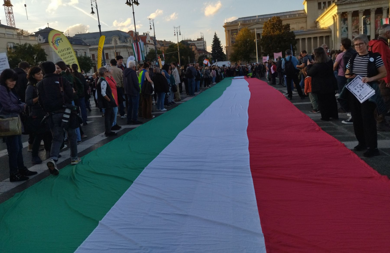 Szabadság! Érted tüntetés 2023. október 23-án, Budapesten (Fotó: Magyar Hang/Koncz Tamás)