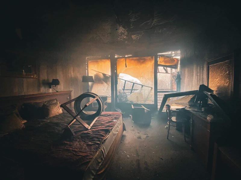 Kiégett szoba (Fotó: Hotel Silvanus**** Visegrád / Facebook)