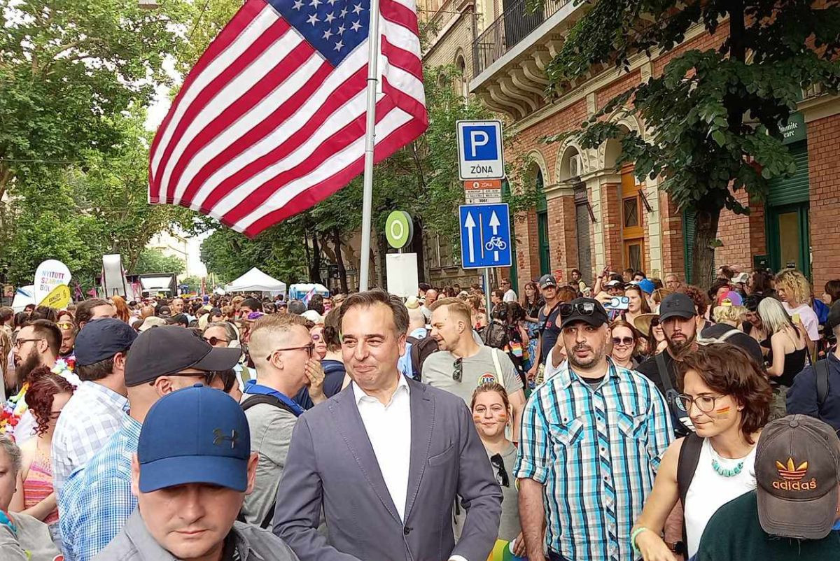 David Pressman amerikai nagykövet a Budapest Pride-on 2024.06.22-én