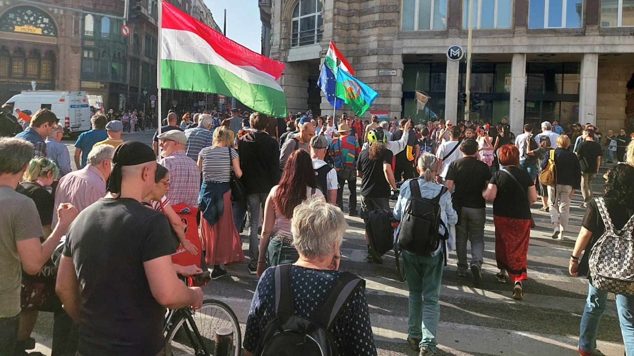 Séta az utca egyik oldaláról a másikra (Fotó: Magyar Hang/György Zsombor)