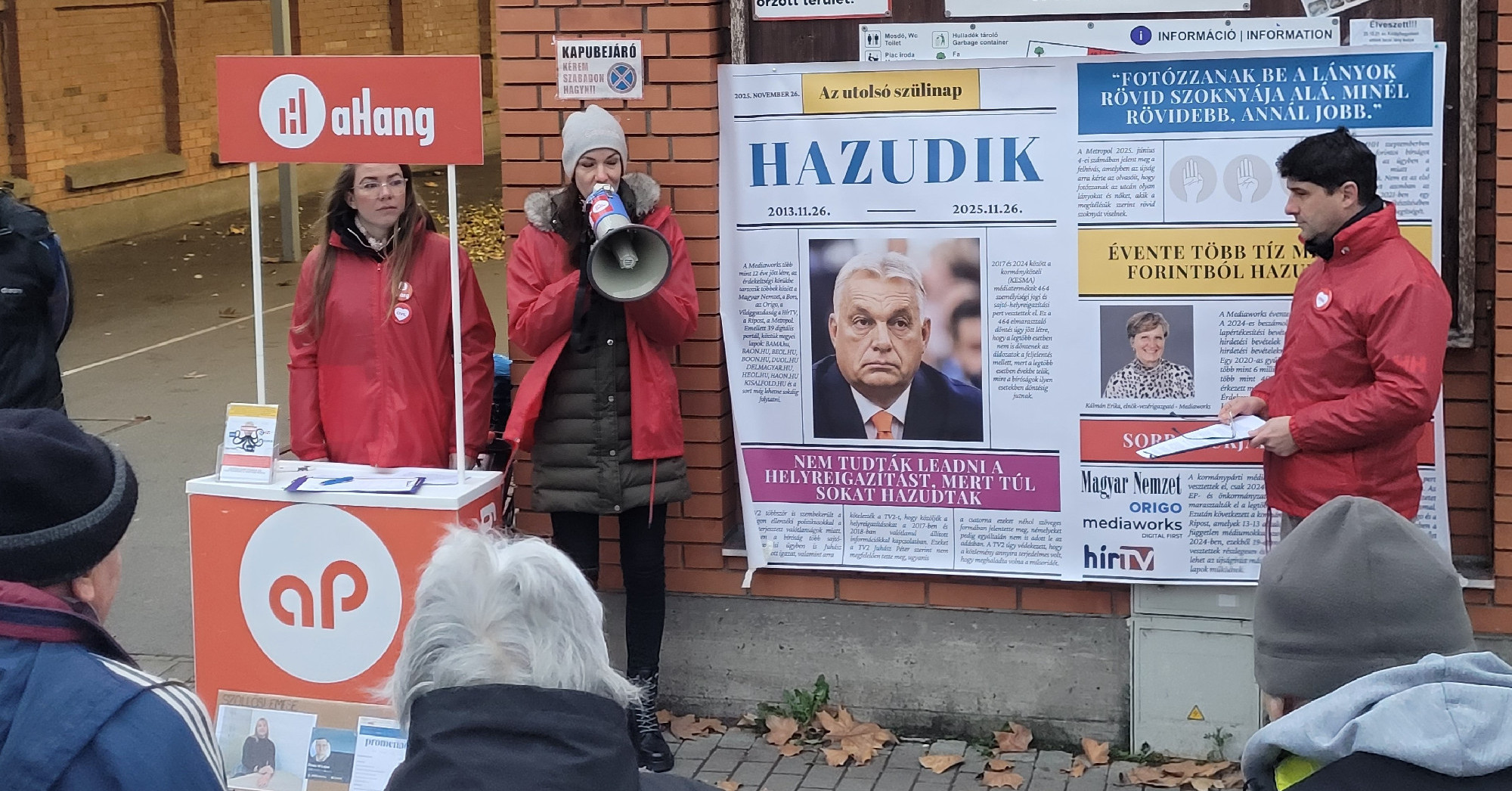 Egy nap az Orbán-rendszer propagandája ellen: országszerte tüntetnek a Mediaworks irodái előtt