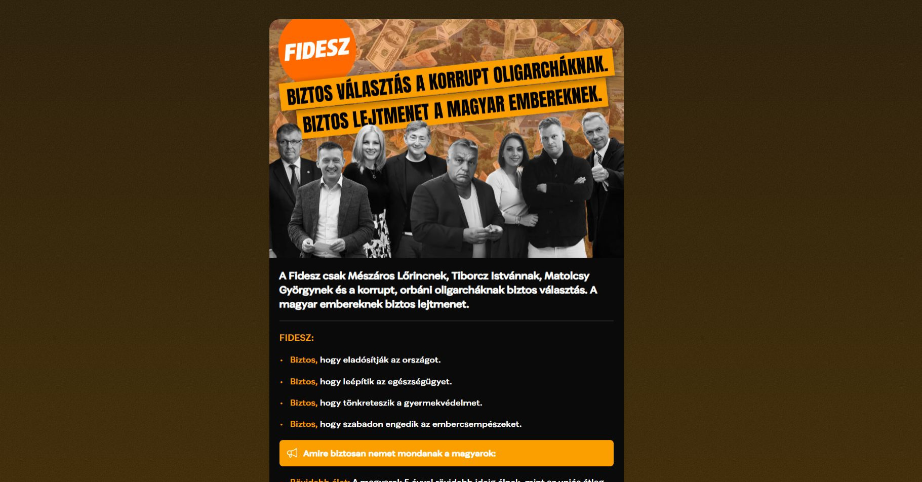 Magyar Péter már vissza is fordította a Fidesz új szlogenjét