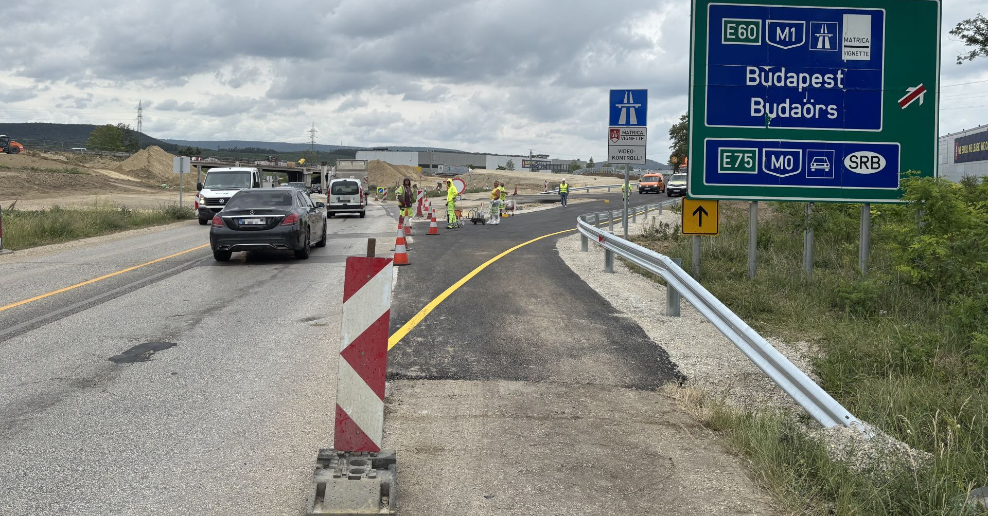 Az M1-es 2029-re készül el, de ma átadják a felhajtót.