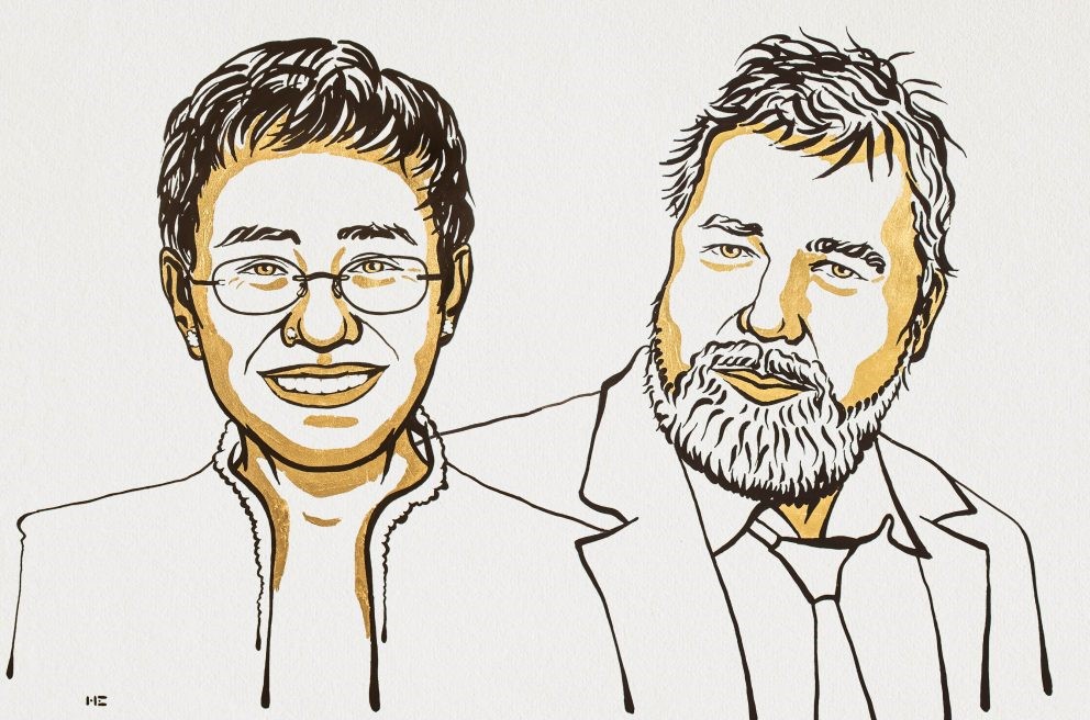 Szólásszabadságért küzdő újságírók kapták a Nobel-békedíjat 