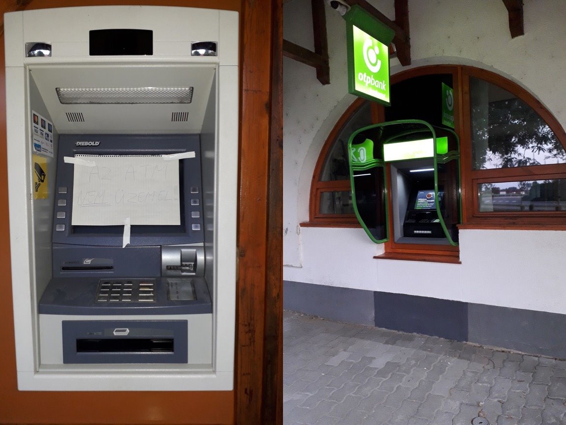 Két bankautomata is lett Hortobágyon