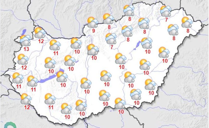 Sok napsütés várható, de lesz, ami megzavarja