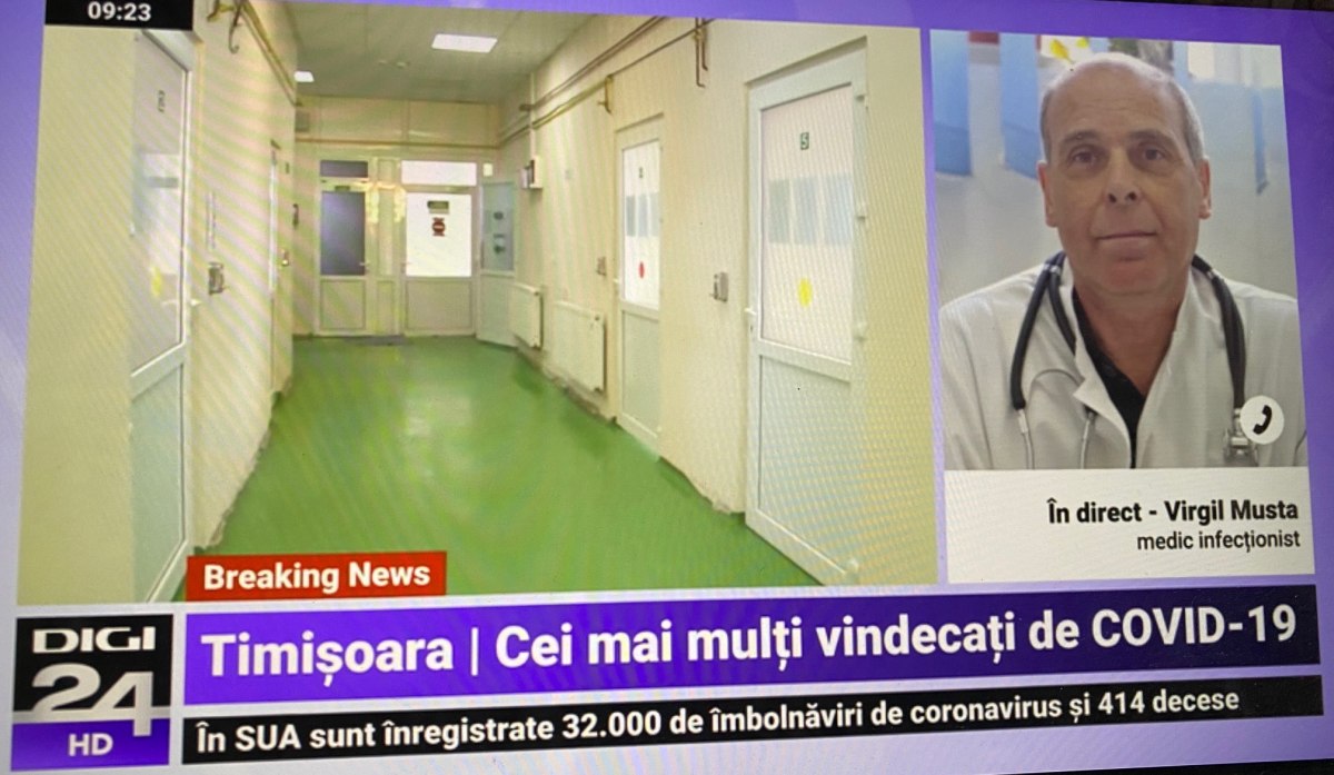 Koronavírus: sokan gyógyulnak meg egy temesvári kórházban