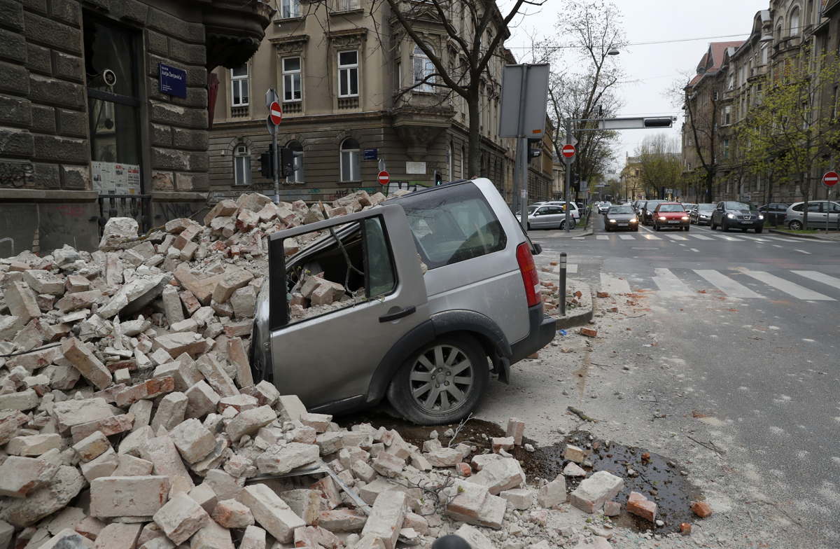 Az államfőt is evakuálni kellett a zágrábi földrengés miatt