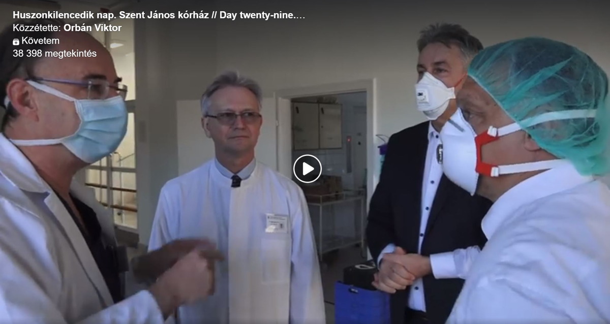 A János kórházba is elment Orbán Viktor – Videóval