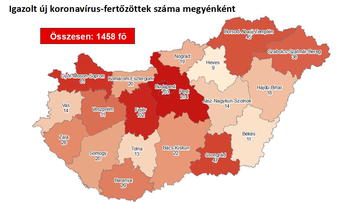 Koronavírus: újabb tíz ember halt meg Magyarországon