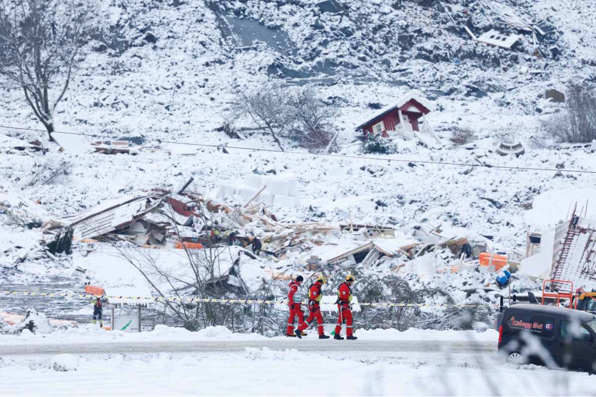Norvégiai földcsuszamlás: Négyre nőtt a halálos áldozatok száma