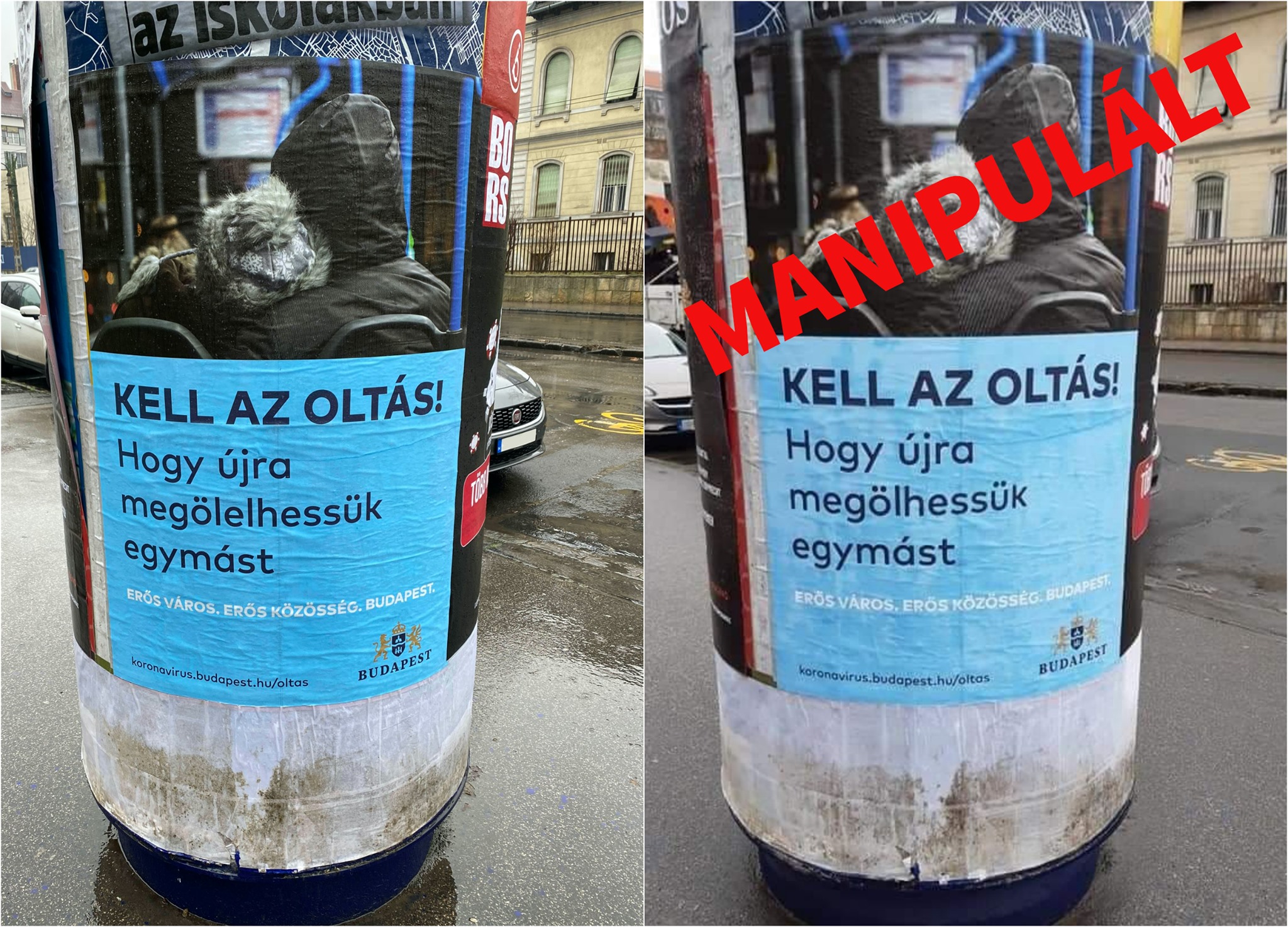 A főpolgármester szerint manipulált fotó terjed a fővárosi plakátokról