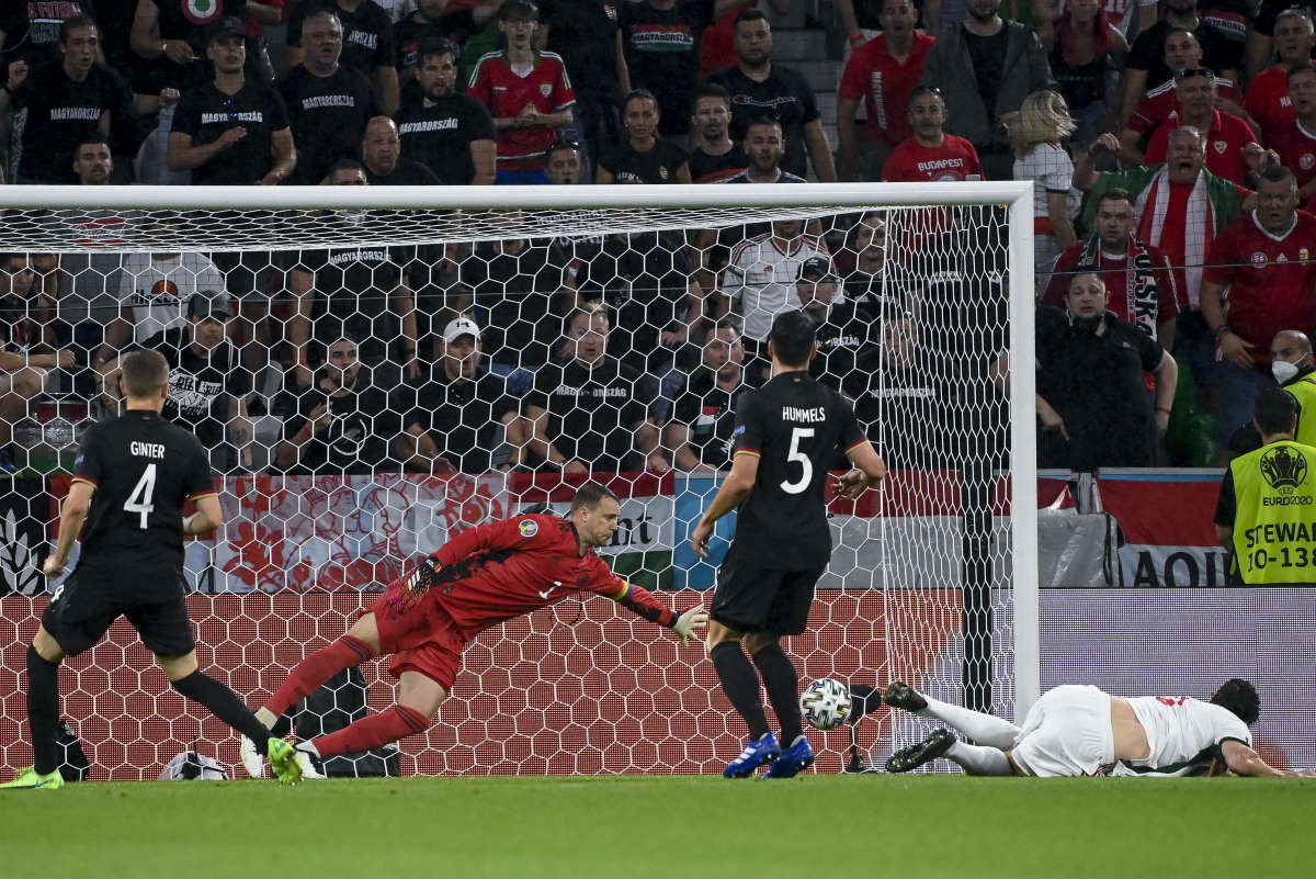 Egy brutális meccsen döntetlen Münchenben: Németország–Magyarország 2–2